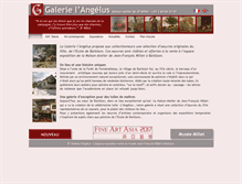 Tablet Screenshot of galerie-langelus.com